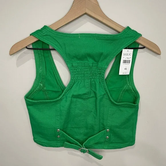 MAX rave cropped racer back vest - Picture 8 of 8